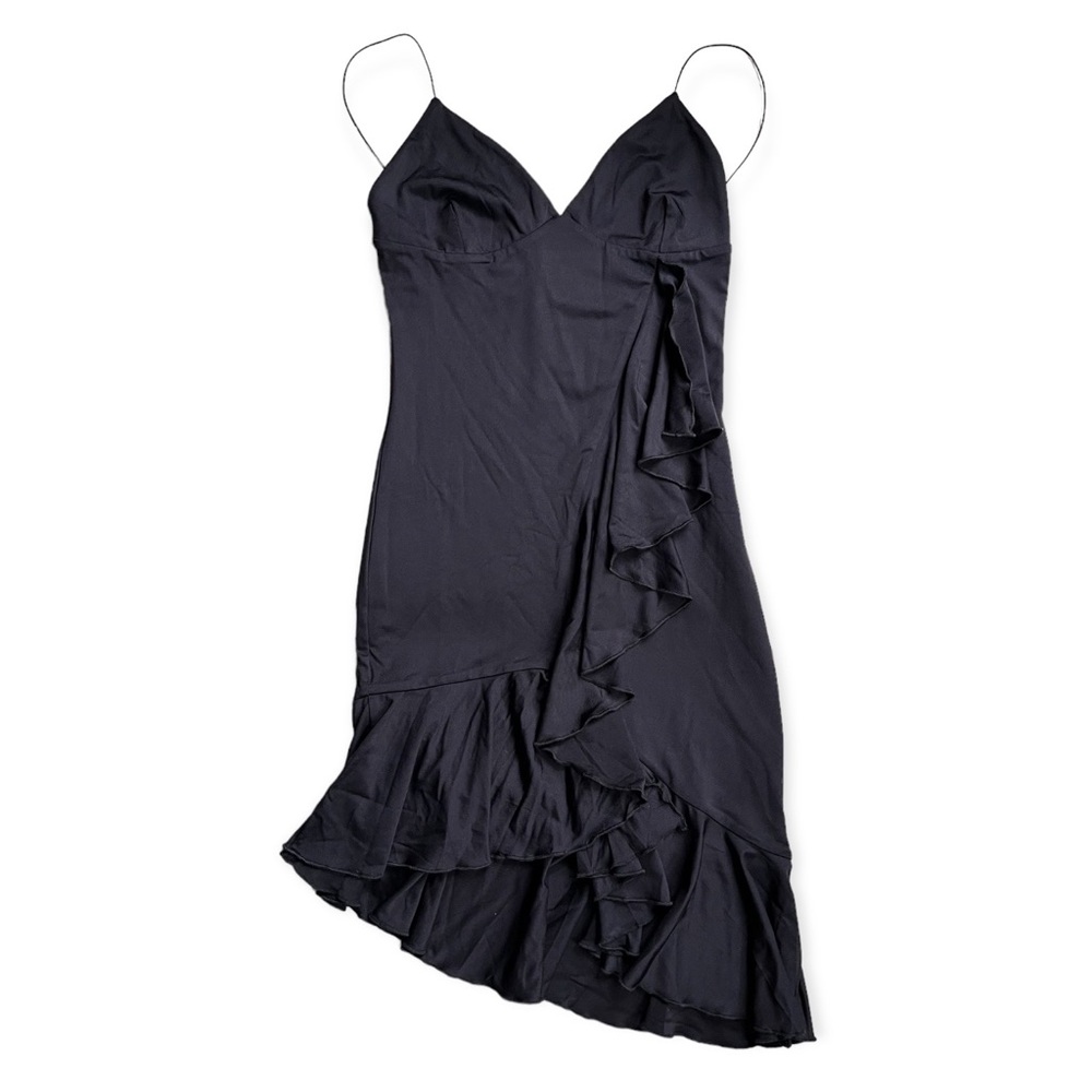 NWT Meshki TANYA Ruffle Mini Dress With Ruffles - Black, sz XS - Picture 15 of 15